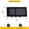 Brixwell 1417mm x 705mm Glass Window for Mercedes Sprinter, Passenger Sliding Cecond Side with Screen DTSPCR011-INT - alternate 4