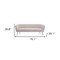 Homeroots 70" Beige Velvet Sofa With Gold Legs 385936 - alternate 5