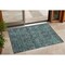 Homeroots 3' X 5' Turquoise Oriental Washable Non Skid Indoor Outdoor Area Rug 563847 - alternate 1