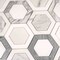 Apollo Tile Toscana 10x11 in. Polished Calacatta Bluette, Calacatta Thassos White Hexagon Mosaic Tile, 5PK APLEML88G47A - alternate 3