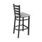 Holland Bar Stool Co 30" Stationary Bar Stool, Black Wrinkle, Graph Seat 40030BW020 - alternate 4