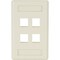Black Box Gigastation2 Wallplate, 4-Port Single-Ga WPT474 - alternate 1