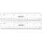 Universal Clear Plastic Ruler, Standard/Metric, 6", 2PK UNV59025 - alternate 1