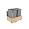 Rev-A-Shelf Maple Wood; Steel; Plastic, Natural Maple, 14.25 in W, 19.25 in H, 21.75 in D 4WCBM-18DM-2 - alternate 1