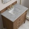 James Martin Vanities Brittany 36" Single Vanity, Pecan w/ 3 CM Victorian Silver Silestone Top 655-V36-PCN-3VSL - alternate 3