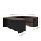 Bestar Connexion U-Shaped Workstation, Antigua/Black 93865-000052 - alternate 4