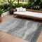 Homeroots 10' X 14' Gray And Charcoal Abstract Washable Indoor Outdoor Area Rug 604982 - alternate 1