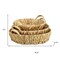 Homeroots Set of Three Natural Water Hyacinth Round Basket Trays 571501 - alternate 8