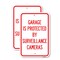Signmission Garage Is Protected by Surveillance Cameras, 12'' X 18'' 2 Signs, Heavy Gauge Aluminum, 2PK A-1218-2PACK-23937 - alternate 1