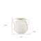 Homeroots 7" White Speckle Metal Amphora Table Vase 608371 - alternate 3