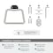 Amerock St. Vincent Brushed Nickel Contemporary 5-9/16 in 141 mm Length Towel Ring BH36042G10 - alternate 2