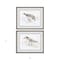 Homeroots Set Of Two Sandpiper Black Framed Print Wall Art, 2PK 525081 - alternate 3