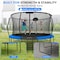 Serenelife 14FT Outdoor Trampoline for Kids, Blue SLTRMPK14BL - alternate 3