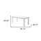 Homeroots 79" White Solid Wood Dining Table 518762 - alternate 3