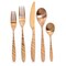 Megachef La Vague 20 Piece Flatware Utensil Set, Stainless Steel Service for 4 in Matte Rose Gold MCFW-LA VAGUE-MATTEROSEGOLD - alternate 6