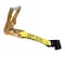 Tie 4 Safe 2'' x 12'' Fixed End w/ Ratchet and Flat Hook. WLL: 3,333 LBS Yellow RT04CK-501S-MH11-Y-C-1 - alternate 1