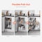 Vevor 3 Tier 6 Shelf Blind Corner Pull Out Organizer Chrome Kitchen Cabinet Basket YG-XGW-4-9-3 - alternate 5