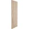 Ekena Millwork Rustic Three Board Joined Board-n-Batten Hand Hewn Faux Wood Shutters w/No Batten, 16 1/2W x 76H, PR SHUBJN16X76HHPR - alternate 5