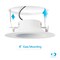 Infibrite 6 In. 5CCT Selectable 12W 1100LM Recessed Retrofit LED Sleek Downlight, Dimmable, Wet Rated IB-006-8-12W-WH - alternate 5