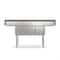 Koolmore 75 in. Three Compartment Sink, Bowl Size 15x15x14, 16 Gauge Stainless-Steel with 2 Drainboards KM-SC151514-15B316 - alternate 5