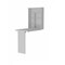 Homeroots 24" White Wall Mounted Writing Desk 403793 - alternate 4
