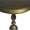 Homeroots 24" Brass Aluminum Round Pedestal End Table 632721 - alternate 3