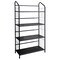 Homeroots 49" Black Metal Four Tier Bookcase 469089 - alternate 3