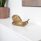 Homeroots 3" Antiqued Gold Cast Iron Snail Figurine 612456 - alternate 4