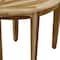 Homeroots 23" Natural Teak Corner Shower Bench 376731 - alternate 3