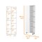 Homeroots 20" White Accent Cabinet With Nine Shelves 535009 - alternate 6