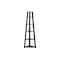 Homeroots 71" Black Wood Five Tier Corner Bookcase 332855 - alternate 2