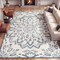 Jonathan Y Flora Abstract Bold Mandala High-Low Cream/Dark Blue 3 ft. x 5 ft. Indoor/Outdoor Area Rug AMC112D-3 - alternate 4