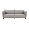 Homeroots 91" Gray Sofa With Black Legs 480923 - alternate 1