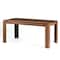 Homeroots 63" Brown and Black Wood Dining Table 568203 - alternate 3