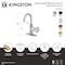 Kingston Brass One-Handle Single-Hole Bathroom Faucet with Deck Plate and Push Pop-Up Drain, Polished Chrome KSD2211RX - alternate 4