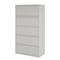 Hirsh 36 in W 5 Drawer Lateral File Cabinet, Light Gray, A4/Legal/Letter 17640 - alternate 4