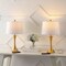 Jonathan Y Bennett 22.75" Modern Glam Iron Hourglass LED Table Lamp with USB Charging Port, Brass Gold, 2PK JYL6621A-SET2 - alternate 3
