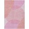 Homeroots 5' X 8' Pink Copper And Ivory Geometric Washable Indoor Outdoor Area Rug 597650 - alternate 3