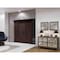 Vdomdoors Front Exterior Prehung Aluminum Double Doors Ronex1277 Brown 1 Sidelight Mirrored Clear Glass Entry RONEX1277DEXD-BRW-W72+14xH80-RH-I - alternate 2