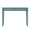 Homeroots 43" Green Solid Wood Writing Desk With Two Drawers 402020 - alternate 1