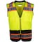 Pip ANSI Type R Class 2 Black Bottom Mesh Vest with "D" Ring Access 302-0660D-LY/M - alternate 1