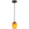 Access Lighting Brandy FireBird, Pendant, Oil Rubbed Bronze Finish, Amber Firebird Glass 28023-1C-ORB/AMBFB - alternate 3