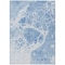 Homeroots 10' X 14' Sky Blue And Denim Blue Nautical Washable Indoor Outdoor Area Rug 581502 - alternate 5