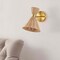 Jonathan Y Zoey 10" 1-Light Mid-Century Vintage Retro Rattan/Metal LED Sconce w/Adjustable Shade, Light Brown/Br JYL1601A - alternate 5