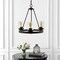 Jonathan Y Coronet 20" 3-Light Iron/Seeded Glass Rustic Farmhouse LED Chandelier, Oil Rubbed Bronze JYL7511A - alternate 10