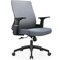 Leisuremod Brio Modern Office Chair with Adjustable Swivel Cotton Upholstered Task Chair BO60GR - alternate 1