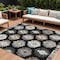 Homeroots 9' X 12' Black Ivory And Taupe Southwestern Washable Indoor Outdoor Area Rug 615120 - alternate 1
