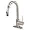 Kingston Brass Single-Handle Pull Down Sprayer Bar Faucet, Brushed Nickel LS2468NYL - alternate 1
