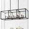 Jonathan Y Paysan 35" Linear 10-Light Adjustable Iron/Seeded Glass Rustic Farmhouse LED Pendant, Oil Rubbed Bron JYL7515A - alternate 6