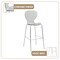 Leisuremod Oyster Acrylic Barstool with Steel Frame in Chrome Finish, Smoke OC31TBL - alternate 6